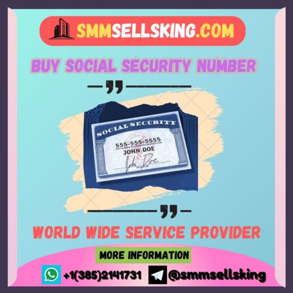 Buy Social Security Number (SSN)